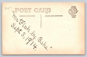 RPPC Man Cooking Hops   Mr. Fish by Bake  September 3rd 1914   Postcard