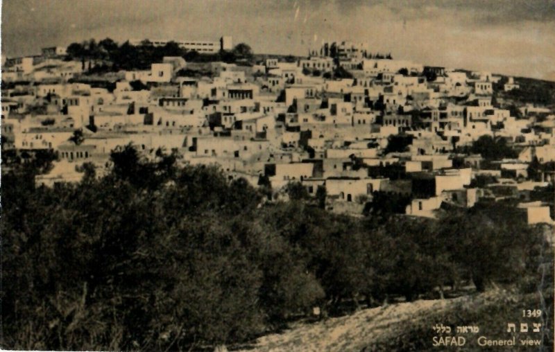 Palphot no. 1349 - 13,5x8,5cm - Safad Israel postcard