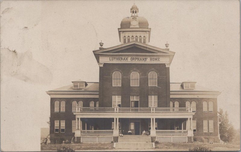 RPPC Postcard Lutheran Orphan's Home Topton PA 1909