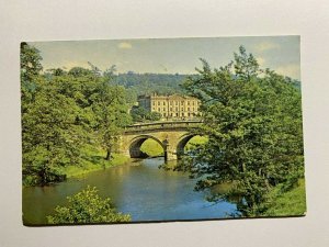 POSTED VINTAGE POSTCARD - CHATSWORTH    (KK473)