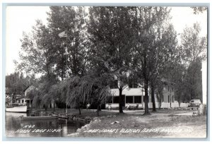 c1940's Hotel Lake View Lake James Bledsoe's Beach Angola IN RPPC Photo Postcard 