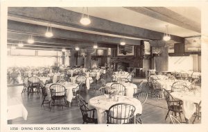 J55/ Glacier National Park Montana RPPC Postcard c1940s Interior Hotel 333