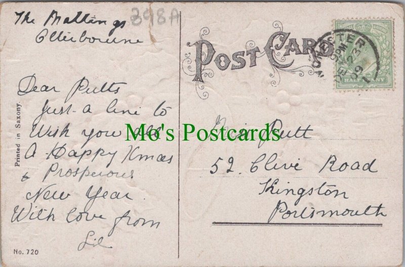 Genealogy Postcard - Putt - 52 Clive Road, Kingston, Portsmouth, Hampshire 398A
