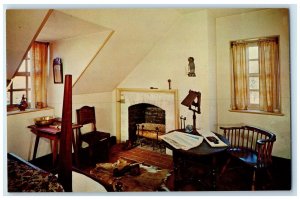 c1960's Home Of George Northeast Chamber Boy's Room Interior Lorton VA Postcard