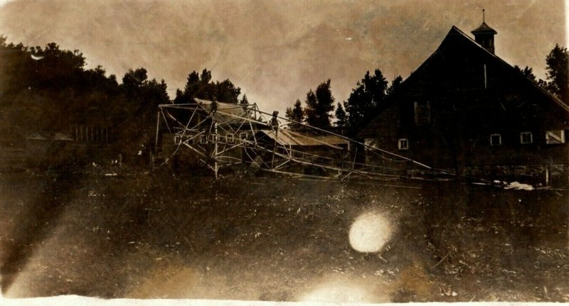 1917 Windom Minnesota MN Destroyed Tower Disaster RPPC Photo Antique Postcard