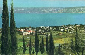 JUDAICA Tiberias, Israel Palestine, New Town, Lake Kinnaret, Sea of Galilee 1960