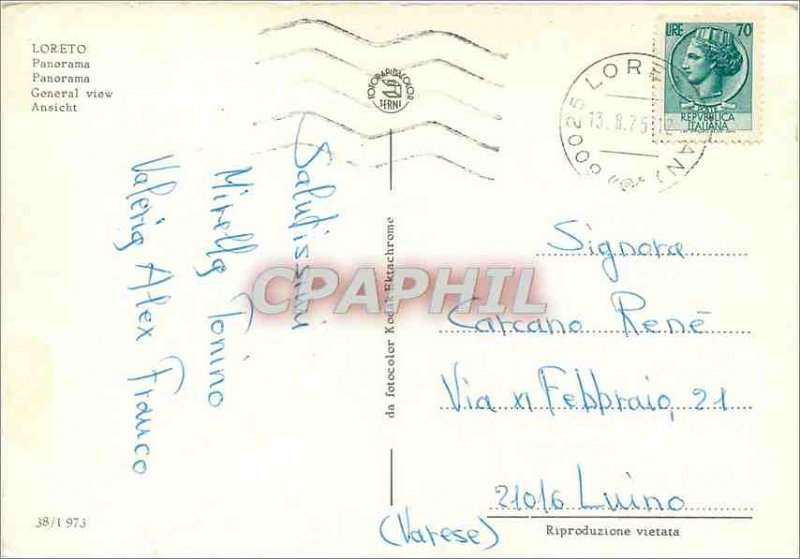 Postcard Modern Loreto Panorama