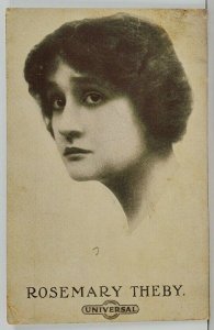 Actress ROSEMARY THEBY 1918 to Pvt John Cabral Mello Camp Forest Ga  Postcard Q3