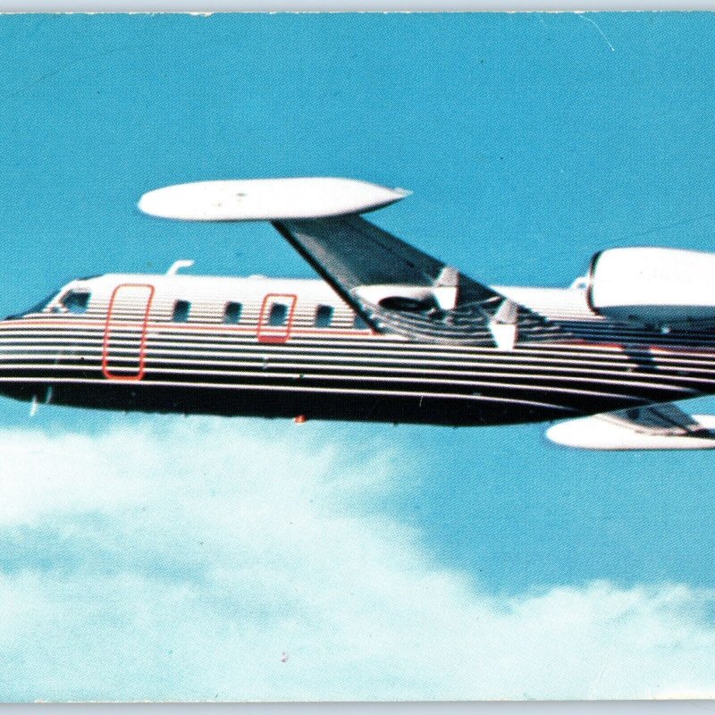 8 Oversized c1970s Westwind I Jet Aircraft Postcard Aviation Advertising Fly 1S