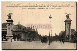 Paris 8 - The Grand Palais des Champs Elysees and the Pylons of the Pont Alex...