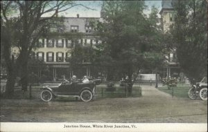 White River Junction Vermont VT Junction House Cars 1900s-10s Postcard