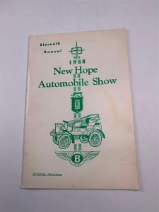 11th Annual 1968 New Hope PA  Automobile Show Program