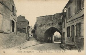 CPA COUCY-le-CHATEAU La Porte de Soissons Soissons Gate (151980)