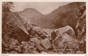 RP: FORT WILLIAM , Scotland , 1920-30s ; Suspension Bridge