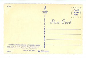 ME - Porter. Parsonfield-Porter Covered Bridge