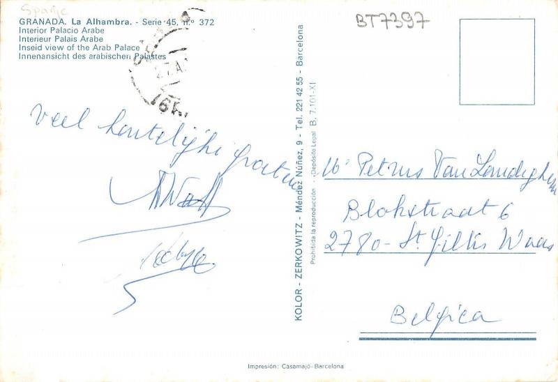 BT7397 Granada la alhambra      Spain