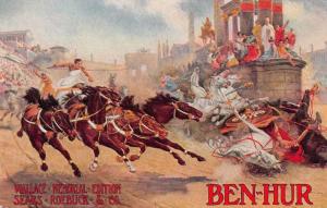 Ben-Hur Wallace Memorial Sears Roebuck Advertising Antique Postcard J81062