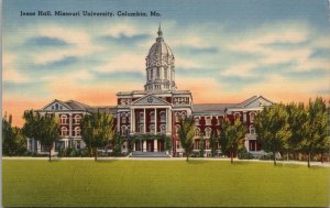 Jesse Hall Missouri University Columbia MO Postcard PC385