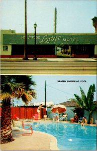 Multi View Hollywood Lodge Motel, 5138 Sunset Blvd Vintage Postcard T70