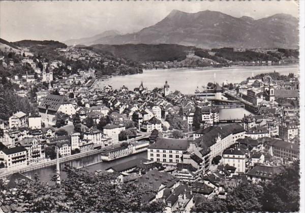 Switzerland Luzern mit Rigi 1956 Photo