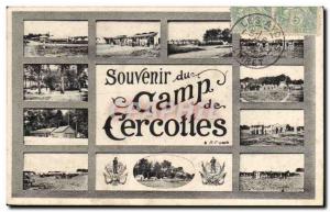 Old Postcard Army Memorial Camp of Cercottes
