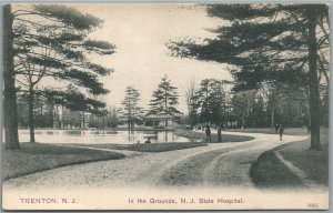 TRENTON NJ STATE HOSPITAL GROUNDS ANTIQUE POSTCARD