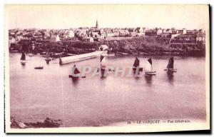 Old Postcard Le Conquet Vue Generale