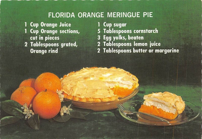 US89 USA FL Florida Orange Meringue pie recipe food