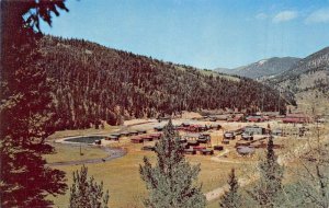 CITY OF RED RIVER NEW MEXICO~ELEVATED VIEW POSTCARD