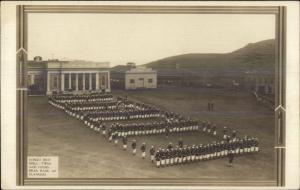 Yerba Buena Island CA Military Street Riot Drill c1910 Real Photo Postcard