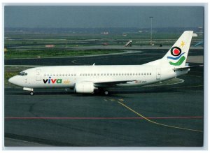 Netherlands Postcard Amsterdam Schiphol Airport Boeing 737-3A4 c1950's