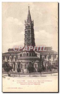 Postcard Old Toulouse Asside of a Sernin Basilica Sr.