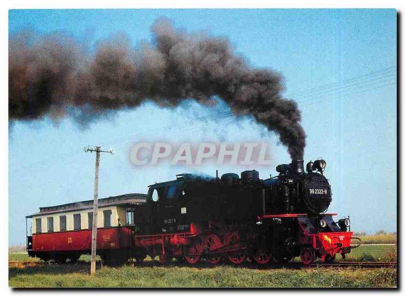 Postcard Modern Locomotive 99 2322 8 am Haltepunkt Heiligendamm Steilk�ste ...