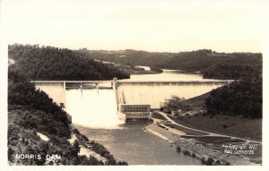 Real Photo, Norris Dam, #18, Downstream Side 1937,by Clements,  TN, Old Postcard