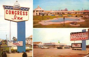 Santee South Carolina Congress Inn Multiview Vintage Postcard K41169 
