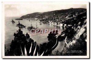 Old Postcard Villefranche Sur Mer L & # 39escadre stranded Boats