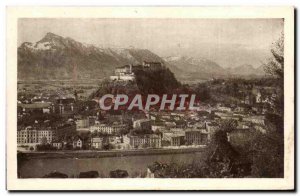 Postcard Old Salzburg vom Kapuzinerberg