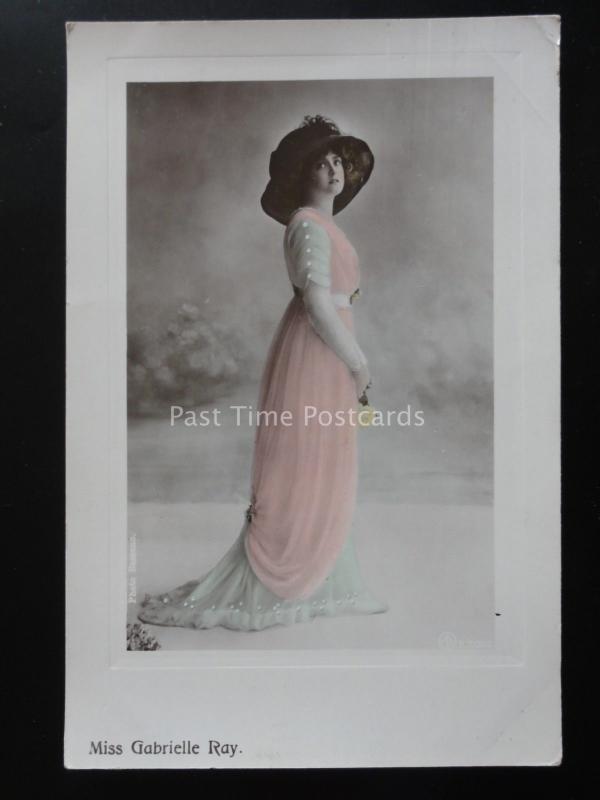 Actress MISS GABRIELLE RAY c1912 Old RP Postcard by Aristophot Co.Ltd