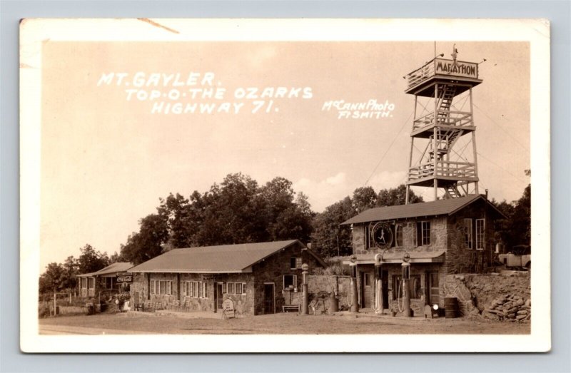 RPPC Mt Gayler Top Of The Ozarks Highway 71 Arkansas McCann Coca Cola Gas Pumps