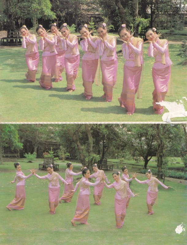 Thailand Finger Nail Dance Dancing 2x Postcard s