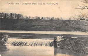 Mt Pleasant Pennsylvania Bridgeport Dams Water Falls Vintage Postcard AA50716