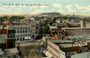 c1910 Postcard; Dover NH Birdseye Town View from Opera House, Unposted