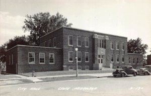 Real Photo Postcard City Hall in Crete, Nebraska~130864