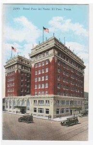 Hotel Paso del Norte El Paso Texas 1920s postcard