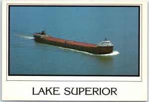 Postcard - Freighter - Lake Superior 