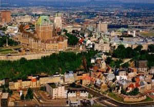 Canada Quebec Chateau Frontenac and Old Town