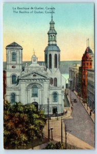 La Basilique de Quebec Canada Postcard