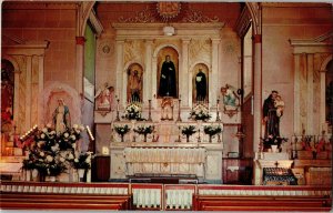 Altar of San Felipe de Neri Church Old Albuquerque NM Vintage Postcard P20