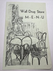 Vintage 1960's Wall Drug Store Menu Wall South Dakota