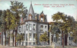 American Hospital & Nurse Training School Chicago Illinois 1910s postcard